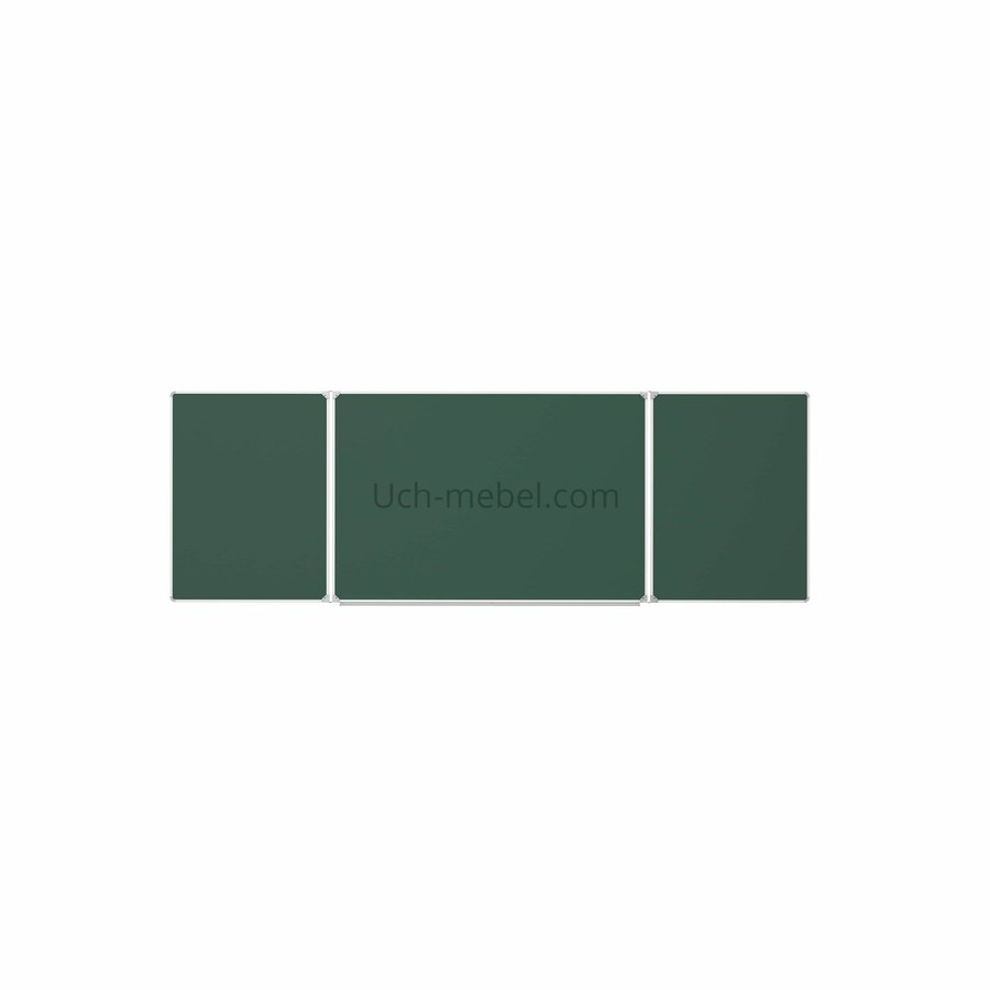 Трехэлементная меловая доска 360х120 см