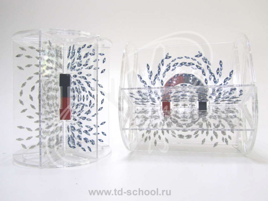 Модель для демонстрации в объеме линий магнитного поля