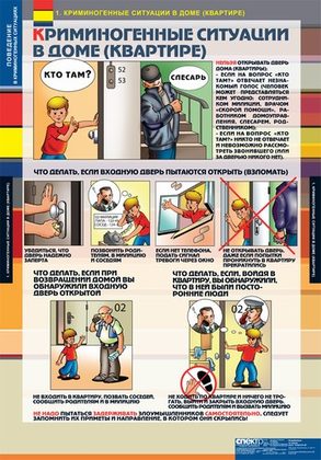 Плакаты "Поведение в криминогенных ситуациях"