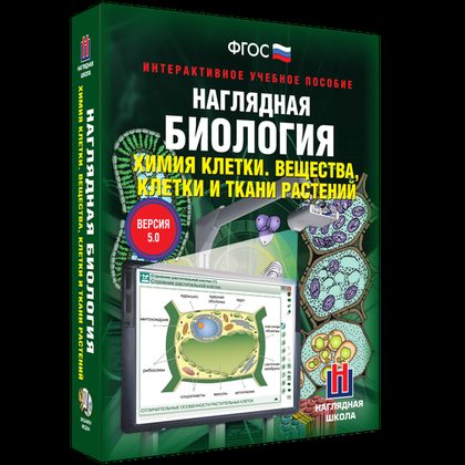 Интерактивное учебное пособие "Наглядная биология. Химия клетки. Вещества, клетки и ткани растений"