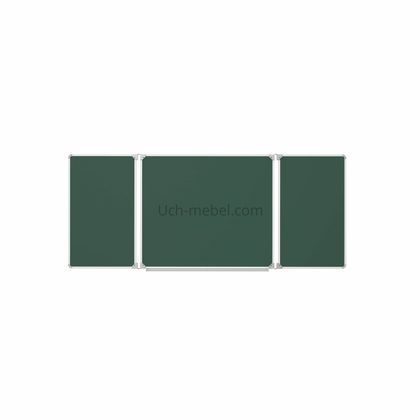 Трехэлементная меловая доска 200х85 см