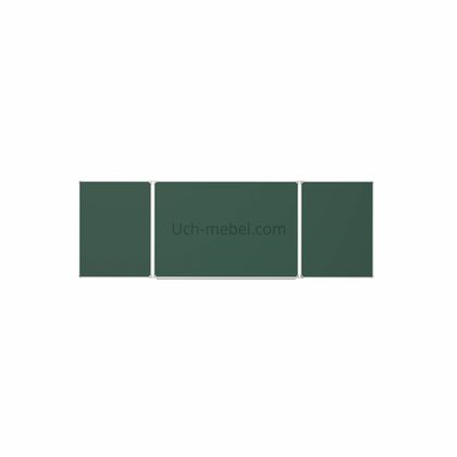 Трехэлементная меловая доска 360х120 см