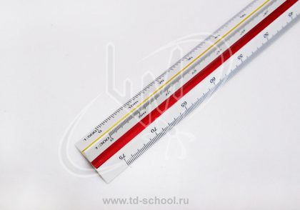 Линейка визирная (пластик)